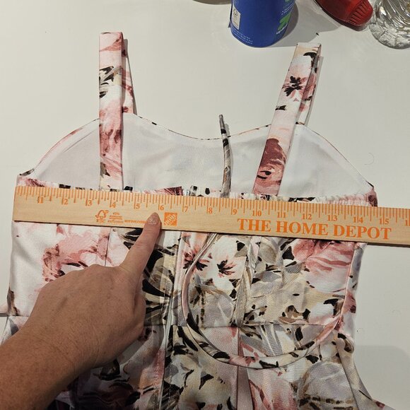 \Xtraordinary Girls Dress Size 12 Formal Special Occasion Dress Dance Pink Roses - Picture 5 of 12